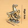 Pure Copper Horse Ornament Brass Solid Recruit Rice Into BMW Desktop Handicrafts Ornament Antique Bronze Small Gift