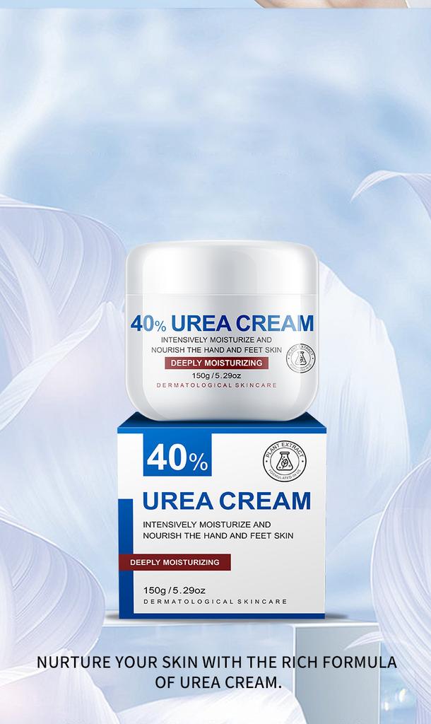 40% Urea Cream for Feet and Hands, Intense Moisturizing & Cracked Skin Repair, Deep Nourishing Foot Cream for Dry, Rough Heels, 100ml
