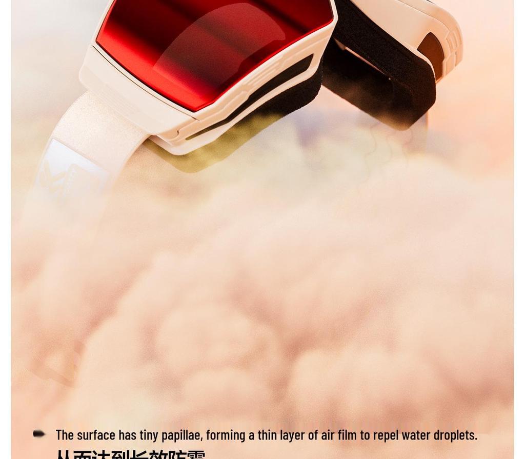 KAPVOE Color-Changing Anti-Fog Ski Goggles with Magnetic Buckle for Outdoor Sports