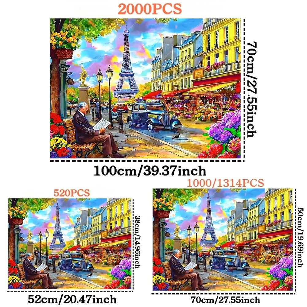 2000/1314/1000/520pcs Jigsaw Puzzles - Family Fun Adult Puzzle, Portable Cuboid DIY Art Decor, High-Quality Paper, Wall Decora