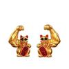 Ornament, Good Luck, Lucky Cat, Prayer for Financial Luck, Palm Size, Opening Celebration, Housewarming Gift, Present (Wealthy Lucky Cat + Left Hand