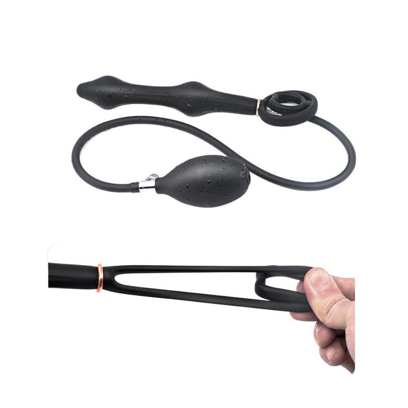 Wibrator Nadmuchiwany Korek Analny Ogromny Korek do Pośladków Dildo Pompka Rozszerzanie Pochwy Anusa Masażer Prostaty Zabawki Seksualne dla Kobiety Mężczyzny Geja