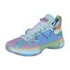 Li Ning Speed 6 Comfortable Cushioning Slip Resistant Abrasion Resistant High top Basketball Shoes Men's Blue Pink ABAP071-V