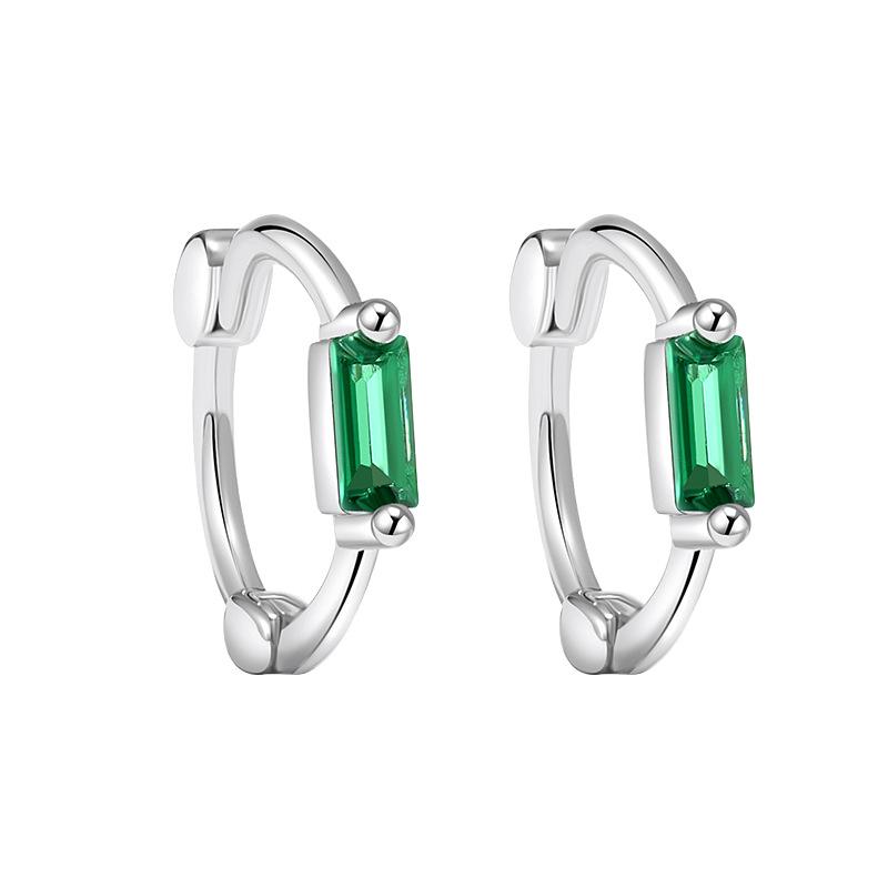 

Мини зеленые маленькие квадратные серьги вкладыши французские ретро легкие роскошные высококлассные сенсорные круглые квадратные