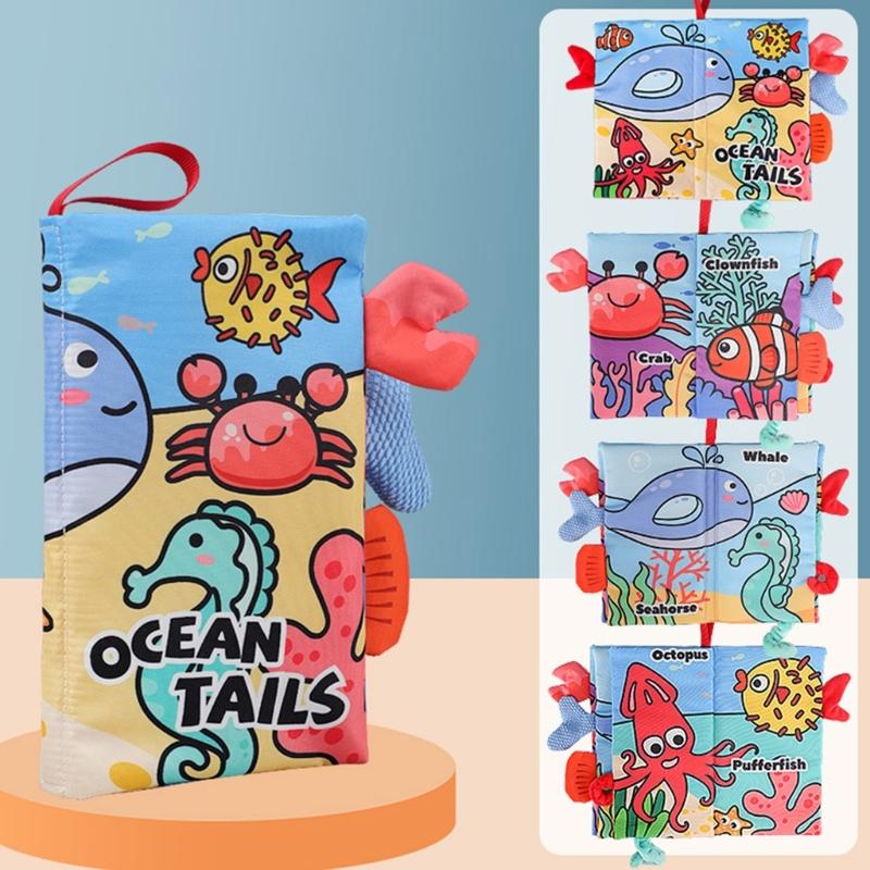 Soft Cloth Books for Toddlers Early Education Supplies Touch and Feel Books for Early Children Development
