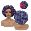 Double Layer Satin Bonnet Pattern Custom Bonnets Silk logo Woman Sleeping Hair Bonnet