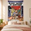 Blake und Mortimer Wandteppich hohe Qualität zur Dekoration von Wohnzimmer Schlafzimmer Studentenwohnheim Wänden ideal als Schlafzimmer Wandkunst oder Weihnachtsgeschenk