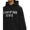 Fear of GodEssentials Logo Letter Hooded Trendy Versatile Sweatshirt Men Black ESSSW256210MP