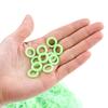 50 Pcs Luminous Silicone Rings Glow In the Dark Tent Stake Markers for Camping Night Fishing Safety Warning Anti-Trip Reusable