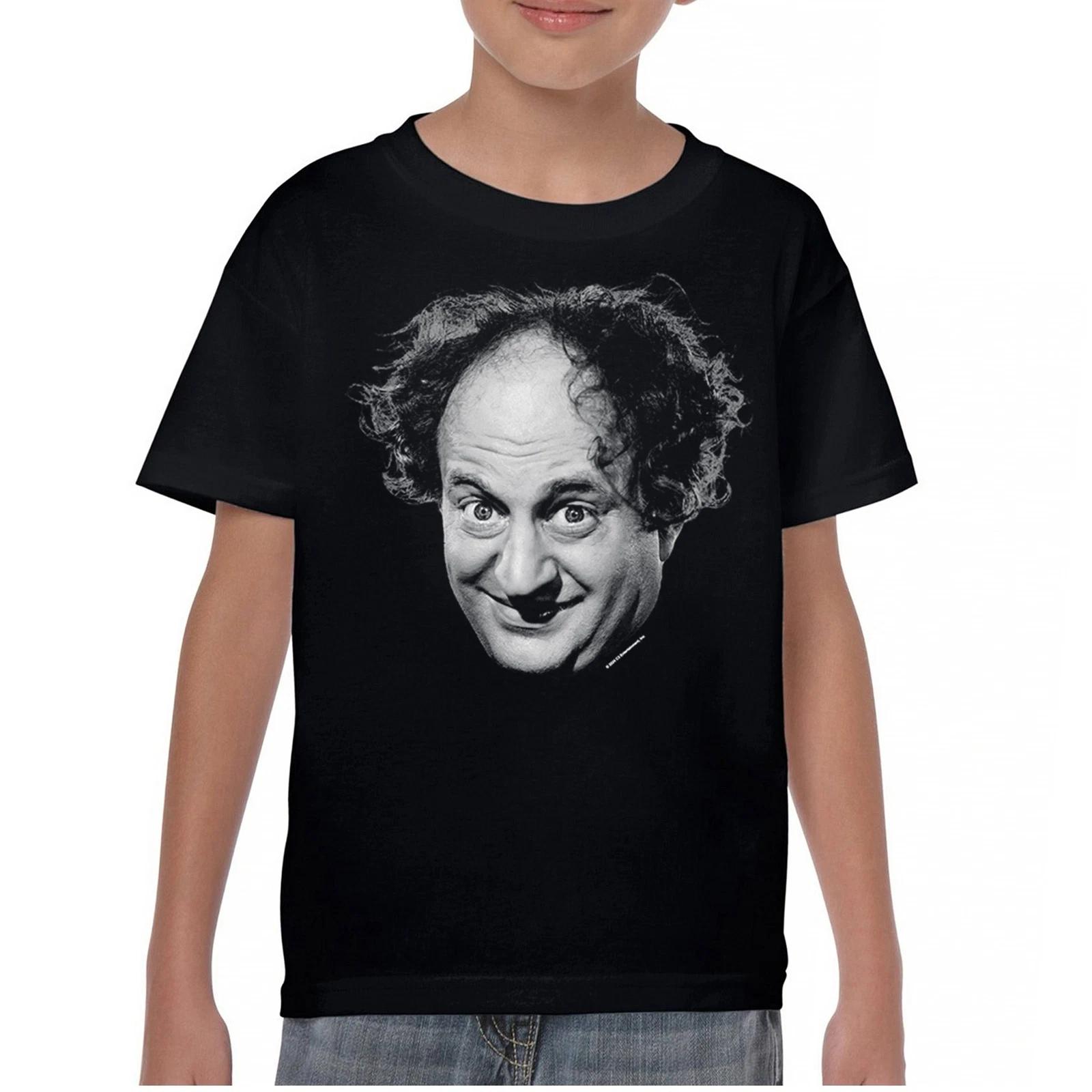 Larry The Three Stooges Youth kids boys T-Shirt Moe Curly Shemp 3 Trio Retro Icons Kids 150