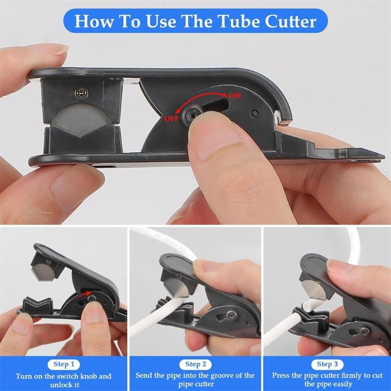 Convenient 15m Water Kit Tap Connectors External Water Filter Holder Inlines Shut Off Valves Plastic Material for Fridges