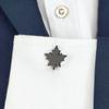 2Pcs Maple Leaf Cufflinks Business French Armband Shirt Sleeve Holder  for Women Men