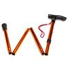 T-handle Portable Easy Folding Walking Stick Adjustable Size Aluminum Alloy Trekking Stick Mountaineering Telescopic Cane Non Slip