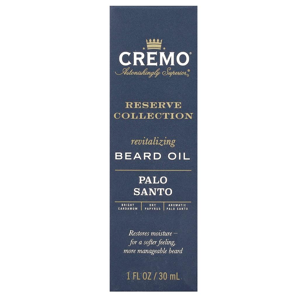 Cremo Reserve Collection, Revitalisierendes Bartöl, Palo Santo, 1 fl oz (30 ml)