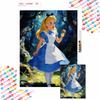 Disney Alice In Wonderland Diamond Painted Mosaic Art Painting Kit Handmade DIY Gift Home Decor