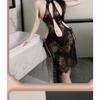 Women Sexy Plus Size Hollow Out Lace Cheongsam Intimate Lingerie Set