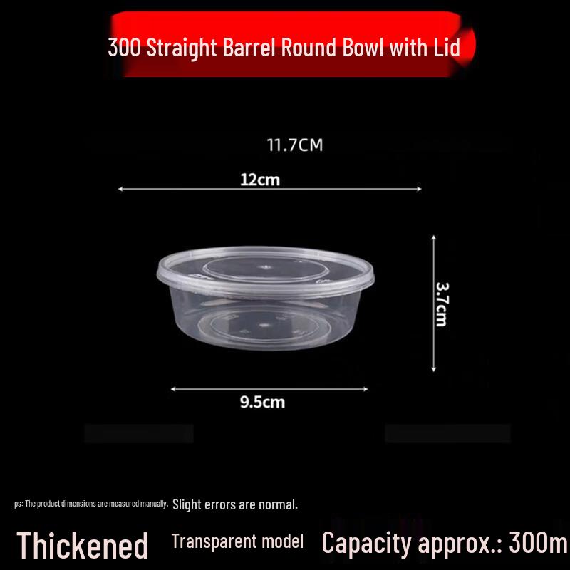 Disposable Food Grade Round Takeaway Containers