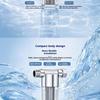Stainless Steel Water Pre Filter With Transparent Visible Body Washable Reusable Filter Element For Kitchen Whole House Use