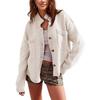 New Autumn and Winter Knitted Jacket Stand Collar Solid Color Cardigan Sweater Women's Clothing