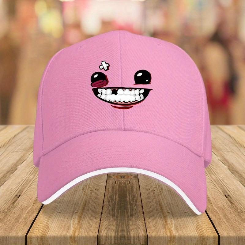 Funny Cracked Face Character Baseball Cap Adult Cotton Casual Outdoor Sports Adjustable Hat