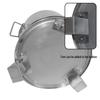 ZISIZ Portable Stainless Steel Outdoor Wood & Charcoal Stove