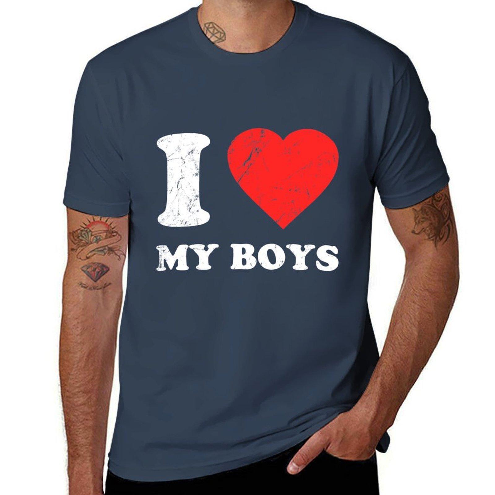 I Love My Boys Tshirt Outdoor Working Tshirt S