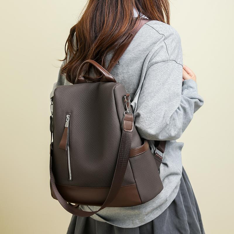 Μαλακό Δερμάτινο Σακίδιο Αντικλεπτικό Σακίδιο Ταξιδίου Μεγάλης Χωρητικότητας Τσάντα Ώμου Πολλαπλών Θέσεων Σχολική Τσάντα Μαθητή