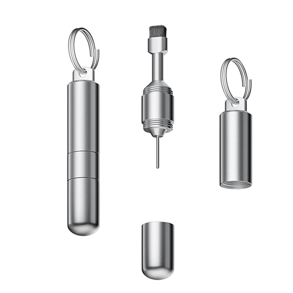 

The phone cleaning brush and SIM card ejector combined into a keychain is suitable for mobile phones