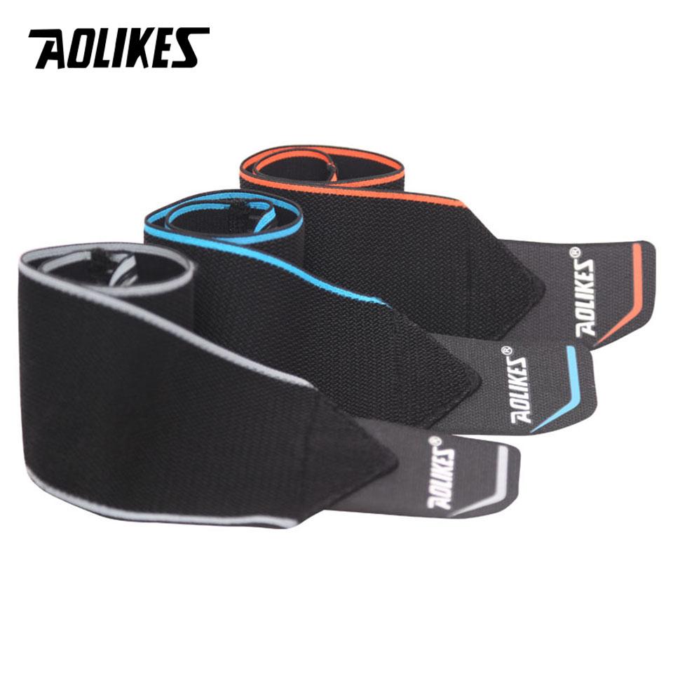 AOLIKES 1PCS Adjustable Opening Design Weight Lifting Wristband Wrist Support Brace Straps Wraps 1