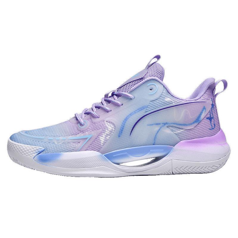 Guochao Ultra-light Mesh Breathable Luminous Trend Basketball Shoes Men's and Women's Versatile Shock-absorbing Wear-resistant Non-slip Casual Sports