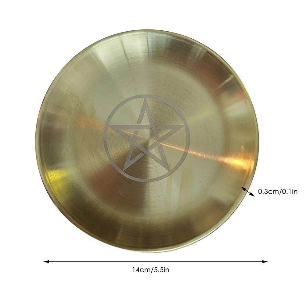 Altar Schale Hexen Kerzenhalter Teller Kerzenständer Altar Serviertablett Wahrsageutensilien Hexenbedarf für Zeremonien Dekorationen