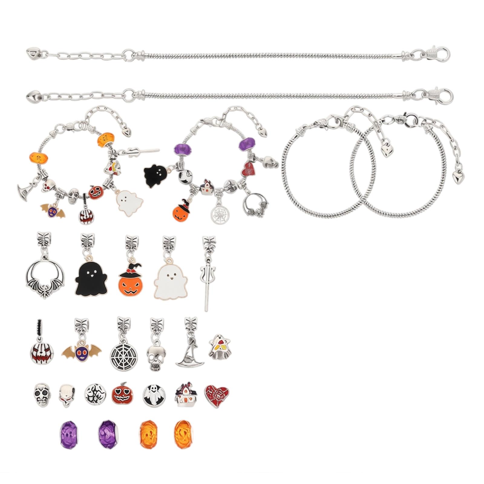 Halloween Countdown Gift Box with DIY Beaded Bracelet One Size