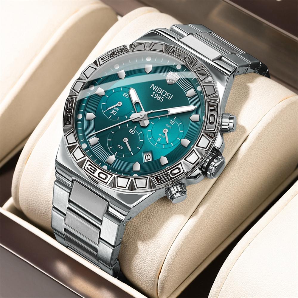 Business Men Watches Luxury Quartz Watches for Men Stainless Steel Waterproof Wristwatches Reloj Hombre