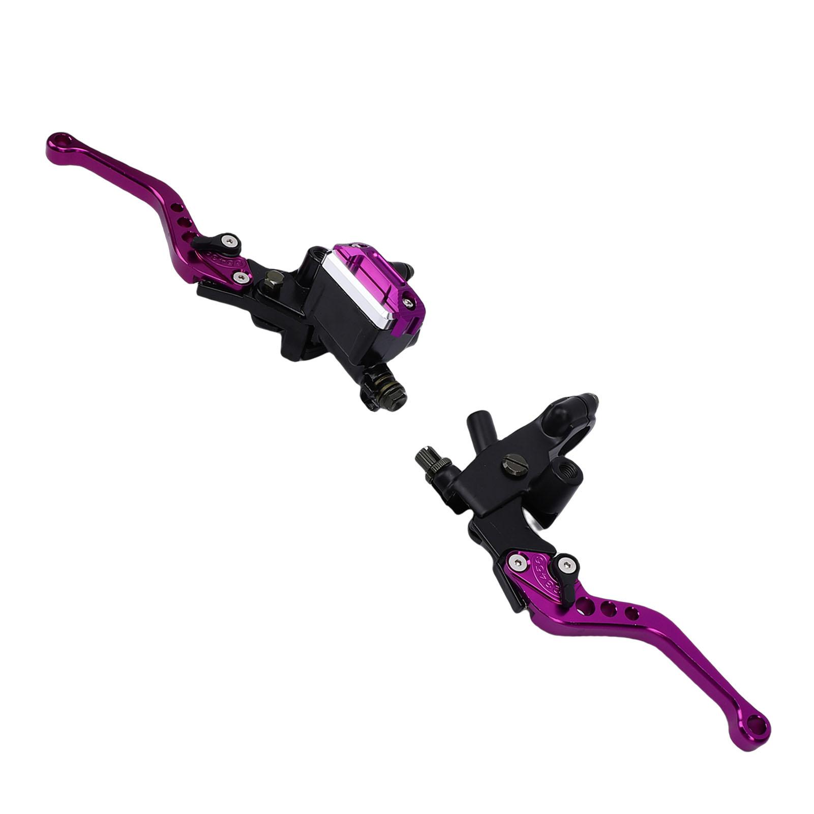 7Celsius8in 22mm Hydraulic Brake Master Cylinder   Lever Left Right Set   Aluminum Alloy Motorcycle Brake   Lever