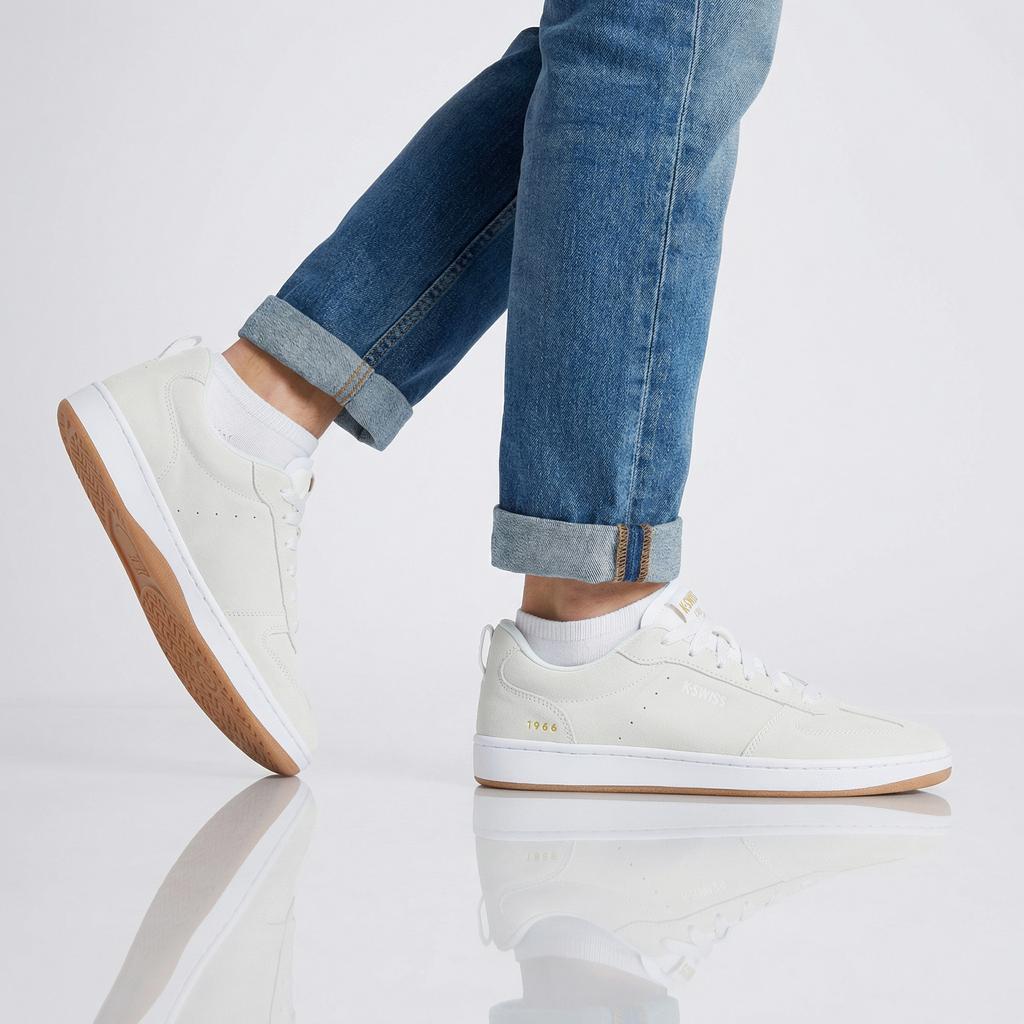 K-Swiss Court Varsity SDE - Herren Sneakers Schuhe Beige 04733-037-M ORIGINAL