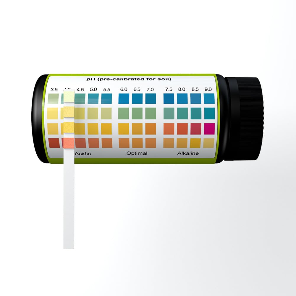 Smgda Soil pH Test 100 Compatible with Litmus for Indoor and Outdoor Soil pH Measurement Kit Papers, Sheets, 3.5-9 Papers, Use,