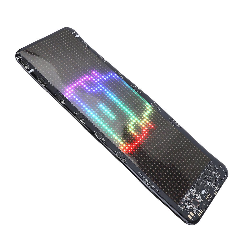 Car USB 5V LED Sign 11x32cm Bluetooth App Control Bright Programmable Custom Text Animation Pattern Display for Car RV