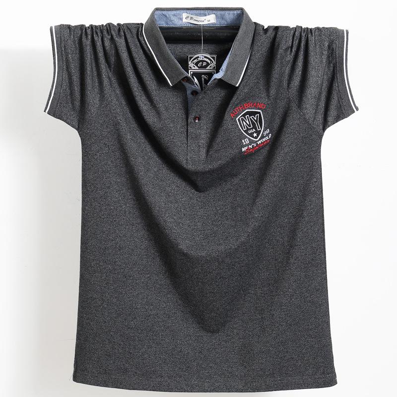 Short Sleeve Polo Shirts for Men Work Pullover Shirts Moisture Wicking Lightweight Golf Shirts Men's Summer Loose Fit Button Up Collared Tee Shirt