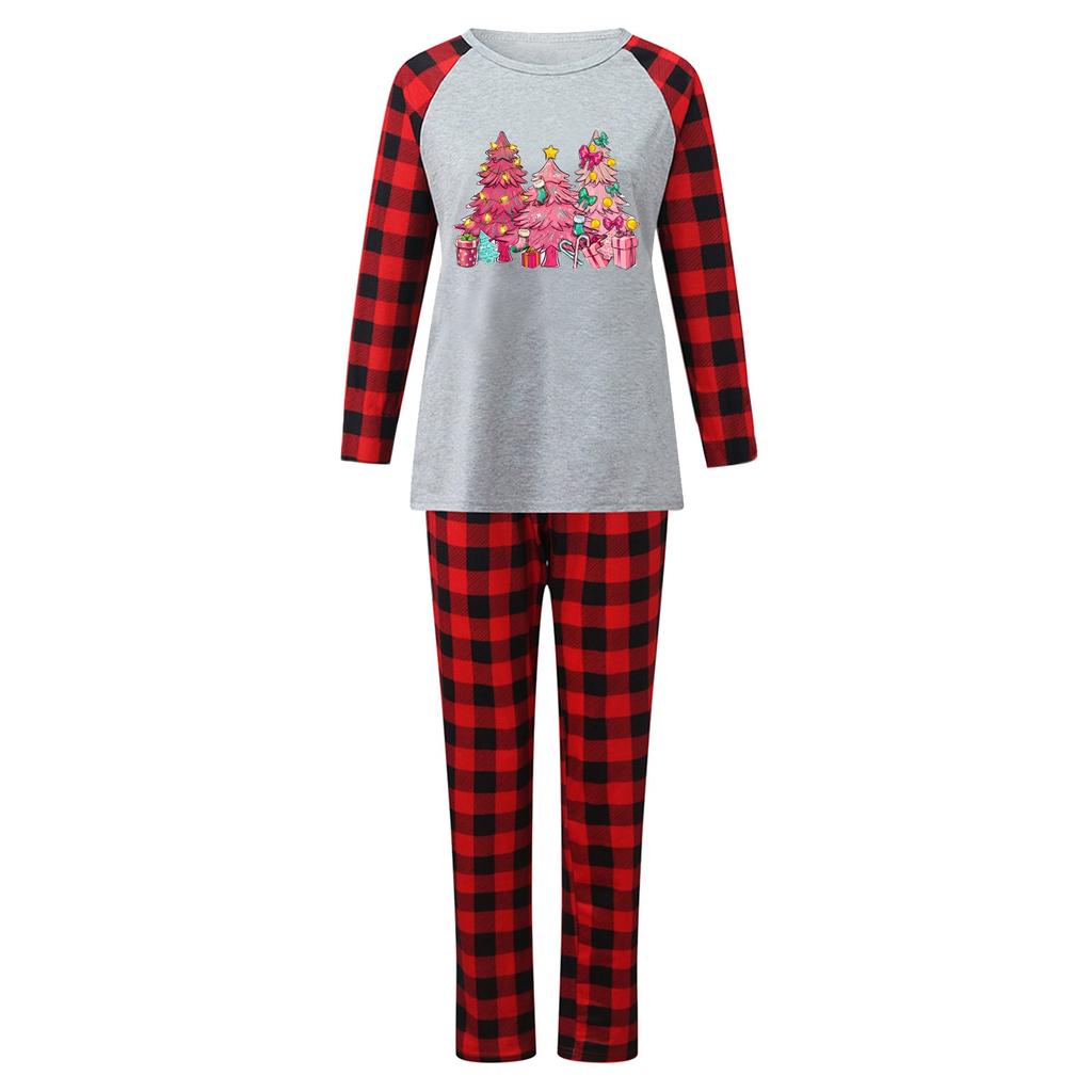 Christmas Print Family Matching Long Sleeved Parent-child Suit Home Clothes Suit Fall