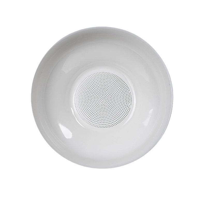 Mutton Fat Jade White Porcelain All-in-one Full Ceramic Hole Tea Drain Ceramic Tea Set Accessories Tea Filter Tea Maker