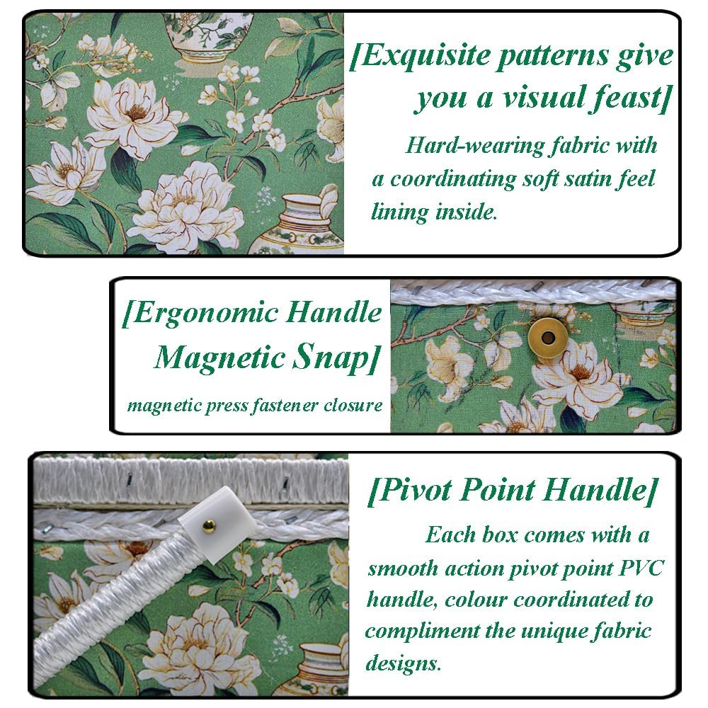 Sewing Box Sewing Box Sewing Set Accessory Holder Large Capacity Double Layer Storage Sewing Accessories Storage Box D&D 2417.513cm (Green)