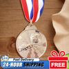 1/5/10PCS Gold Silver Bronze Award Medals 2 Inch Zinc Alloy Football Medals with Neck Ribbon for Sports Competitions Celebration