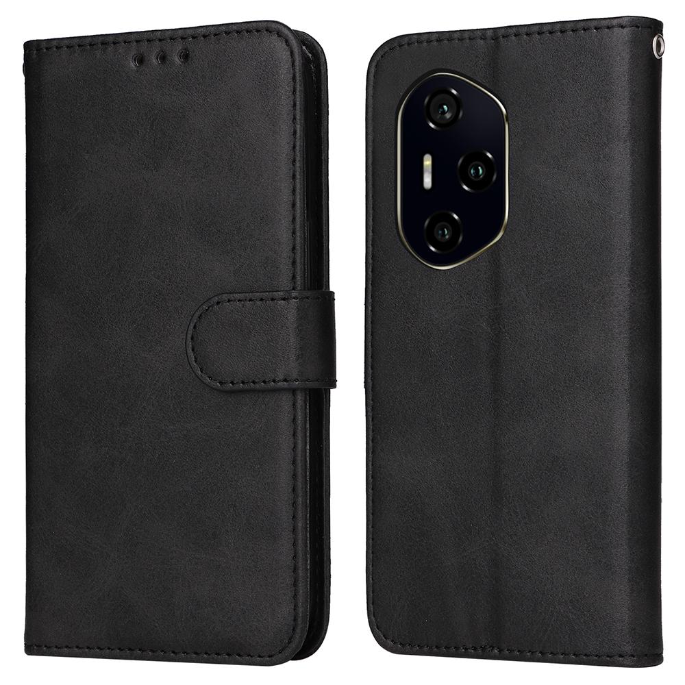 

For Honor 300 Pro/300 Ultra Case Wallet PU Leather Folio Flip Phone Cover Black