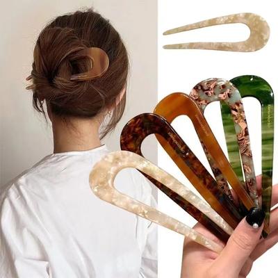U-Shaped Hairpin High-Quality Women Hair Clips Retro Style Hair Stick Beautiful Hair Accessories