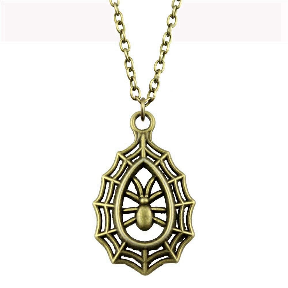 Dragon Snake Spider Gothic Pendant Antique Bronze Metal Daughter Choker Necklace Hot Sale