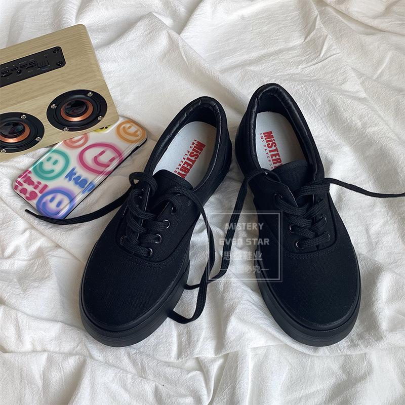 Platform canvas shoes female height-increasing student casual shoes Hanhan big head shoes 503