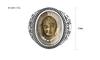 Rockyu Silver Stainless Steel Buddha Statue Seal Unique Religious Protection from Good Amulet Christmas Fashion Accessory Men's Ring, Ring, Ring,
