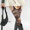 Spicy Y2K Cutout Lace Fishnet Stockings - Spring/Summer