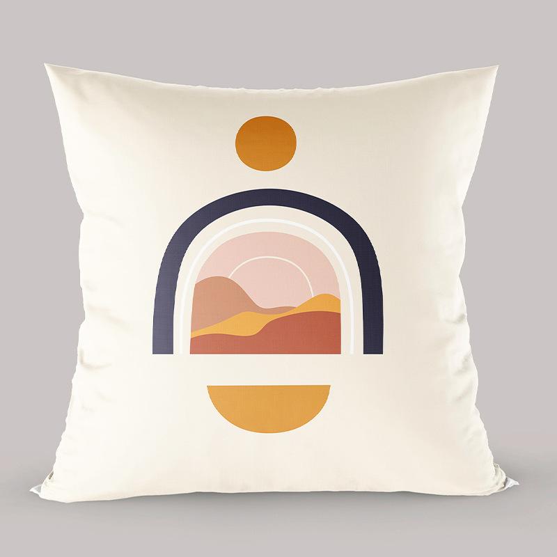 Nordic Light Luxury Wabi-sabi Style Pillow Abstract Color Simple Modern Sofa Cushion Office Bed Pillow