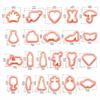 1Set Polymer Clay Earring Cutter Multiple Shapes Clay Cutter Geometric Shape Clay Pendant Polymer Clay Tool Cookie Cutter
